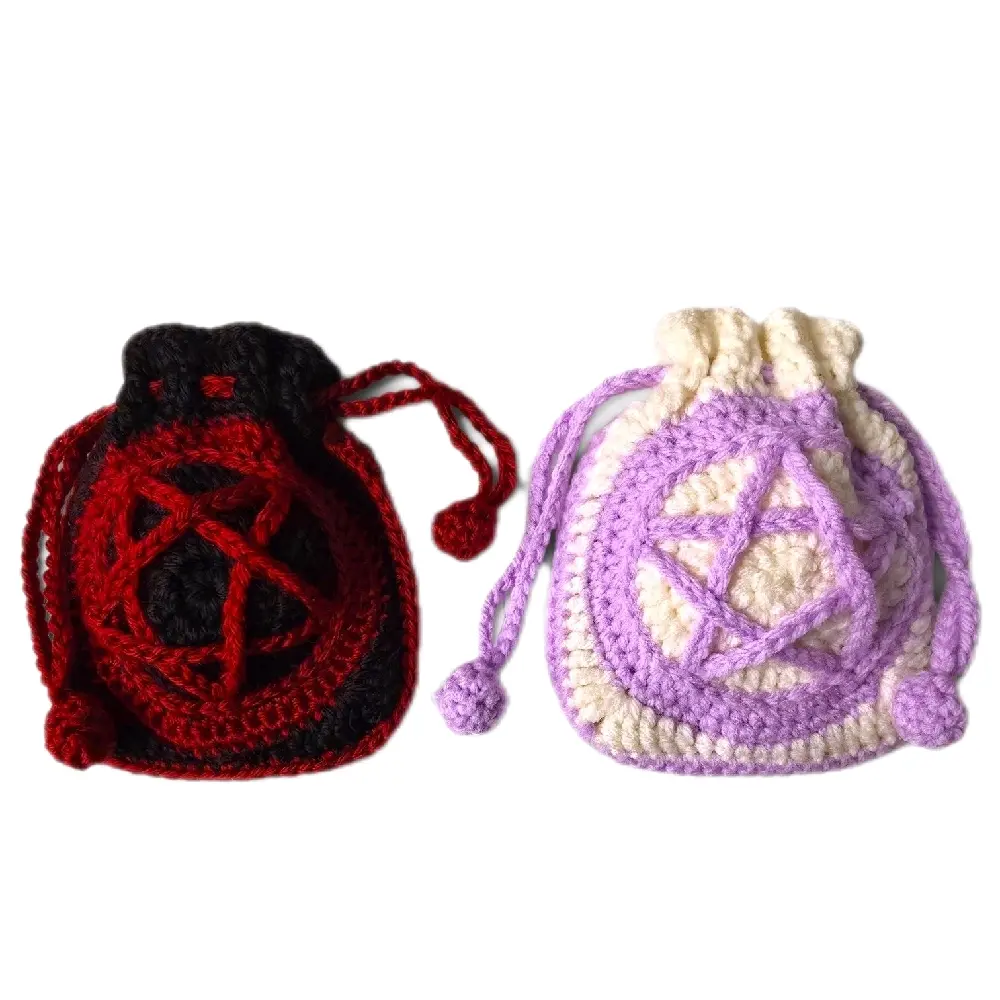Pentagram/Pentacle Light Side and Dark Side Drawstring Bag