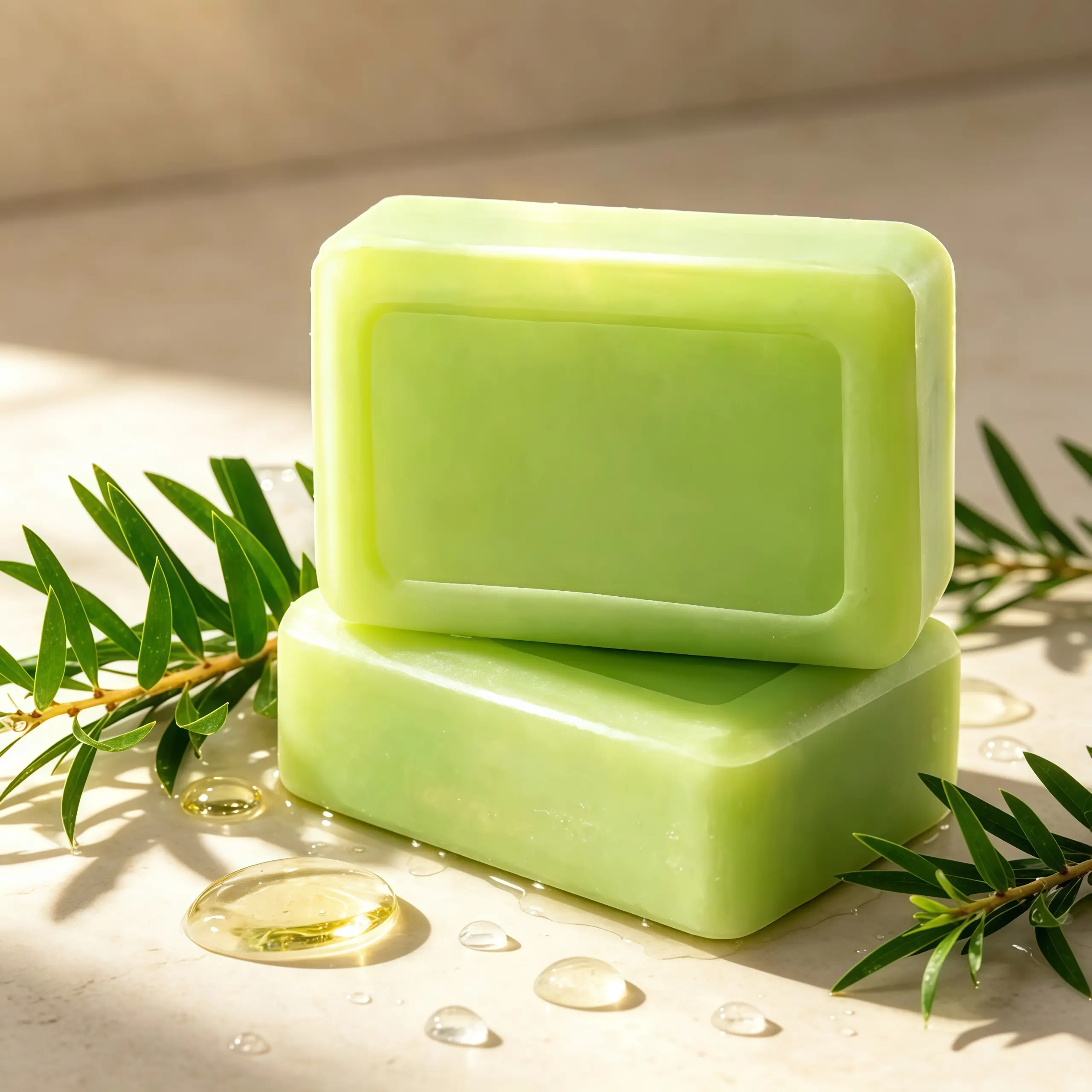 Tea Tree Relief Soap Bar Infused with Tea Tree Oil | Gentle Exfoliating Antifungal Soap for Feet & Body, Formulated for Women
