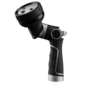 RESTMO 2-IN-1 Garden Hose Nozzle Heavy Duty Metal Water Hose Nozzle with 4 Spray Patterns Magic Twist Nozzle for Precision & Sprinkler Modes, Valentines gift ideas