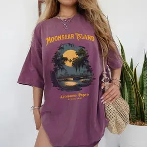 Moonscar Island Comfort Colors Shirt, Scooby Shirt, Retro Cartoon Halloween Movie T-shirt, Zombie Island Shirt, Halloween Gift, 90s nostalgia, Oversized Tee