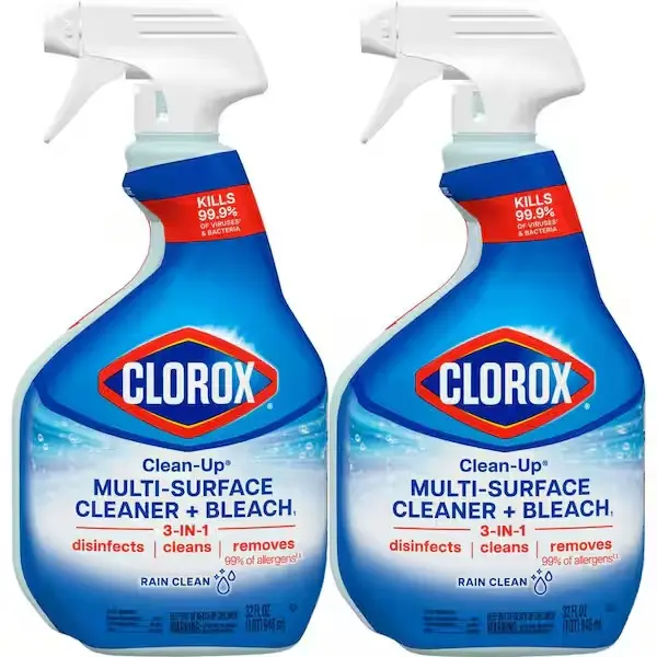 Clean-Up 32 oz. Rain Clean Scent All-Purpose Cleaner with Bleach Spray (2-Pack) Clean-Up 32 oz. Rain Clean Scent All-Purpose Cleaner with Bleach Spray (2-Pack)