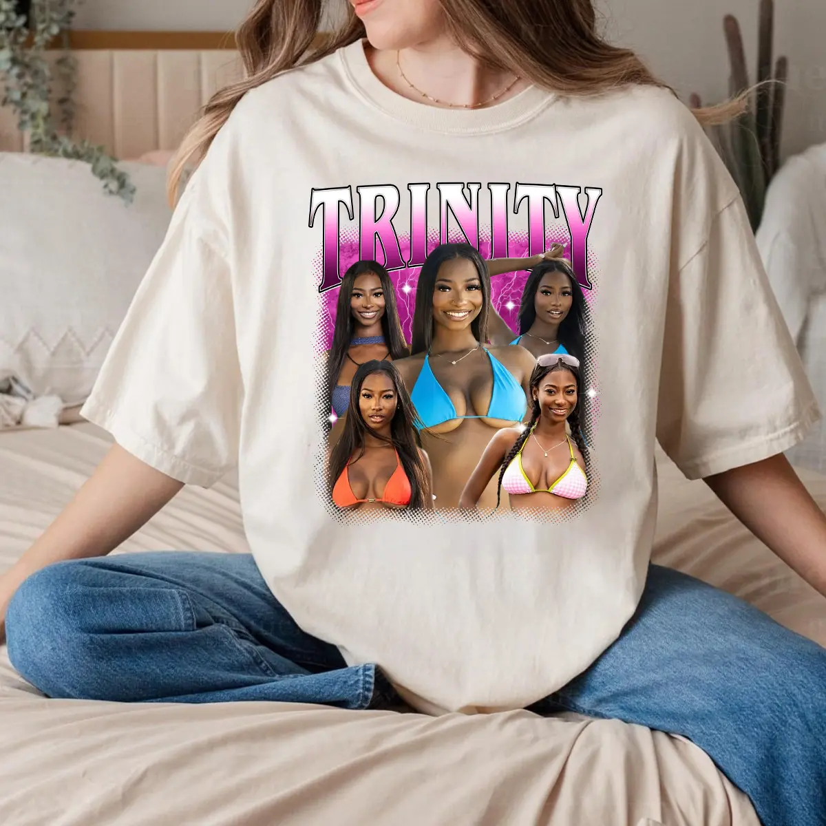Trinity Love Island USA Vintage Graphic T-Shirt | Fan Gift Tee | Unisex Oversized Shirt