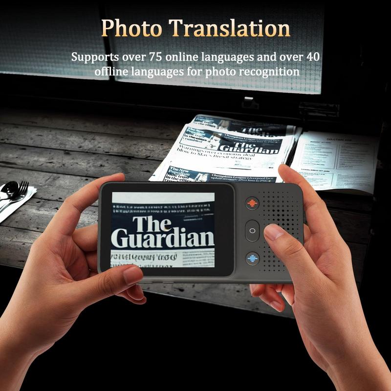 2026 Newest Portable Al Language Translator Device | No Additional Charges | Translation Does Not Require a Signal Source | Translate 138 Languages with WiFi | Translation Multi-Language Touchscreen Translator