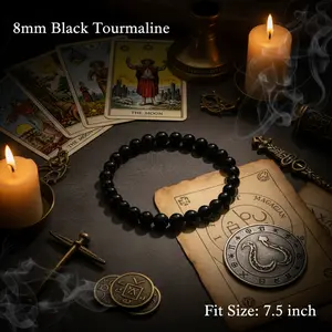 Black Tourmaline Bracelet – Block Negative Energy Instantly-8mm