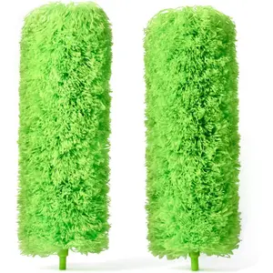 Extendable Feather Duster, Microfiber Duster, Ceiling Fan Duster, Feather Dusters for Cleaning, Dust Cleaner, Cobweb Duster - Electrostatic Bendable Head - Set of 2 Replacement Heads ceilingfan duster