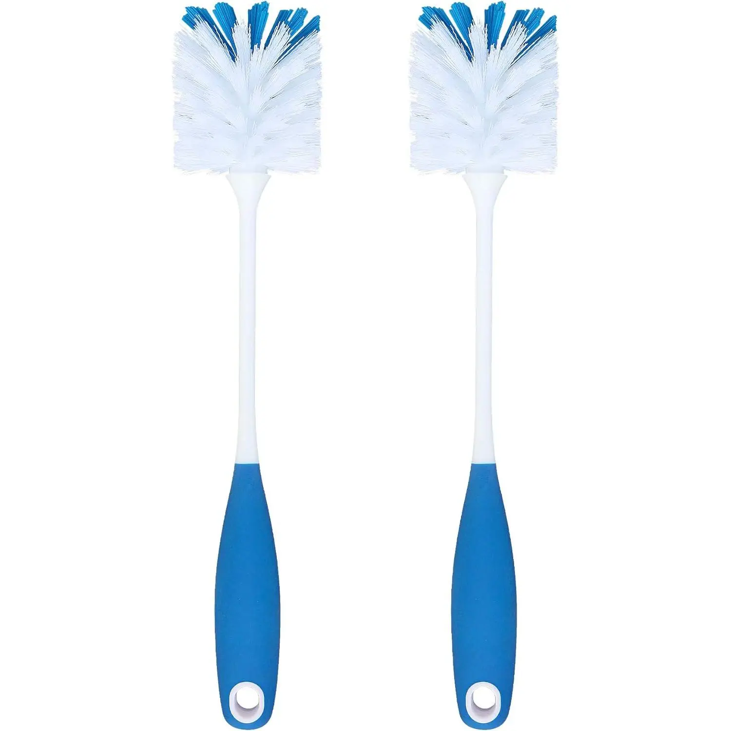 2 Pack Long Handle Bottle Scrubbing Brushes, Water Bottle Cleaner for Washing Glasswares,  Decanter,  Tumbler, Sinks,  Jars