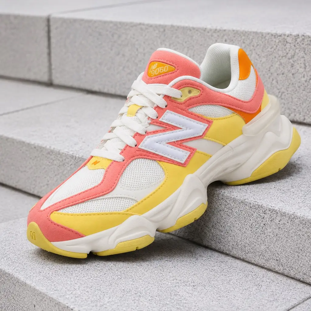 New Balance 9060 Fluorescent GS & Women's Fashion Sneaker New