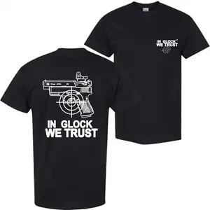 In G***k We Trust Tactical Patriot T-Shirt, G***k Target Graphic Gun Enthusiast Tee, In G***k We Trust 10mm Tactical Shooting Shirt, Second Amendment Tactical Glock Graphic Tee