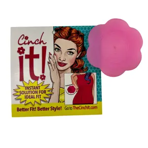 Big Pink Cinch it! Clothing Clip for Thicker T-Shirts, Sweaters, Maxi-Dresses
