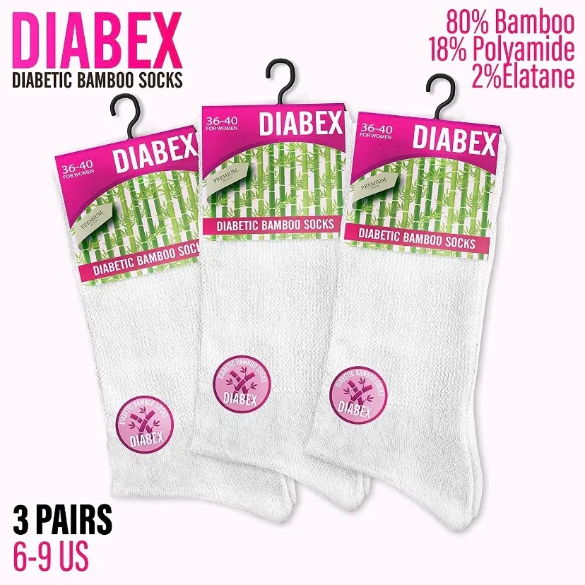 Diabetic bamboo socks for women Breathable Comfort Womenswear Casual Seamless Lady Soft Comfortable