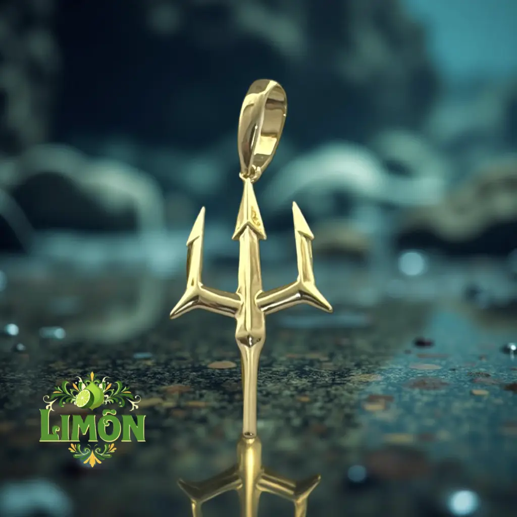 Poseidon Trident Pendant in Stainless Steel for Chain Necklace - Durable & Stylish Accessory for Men and Women