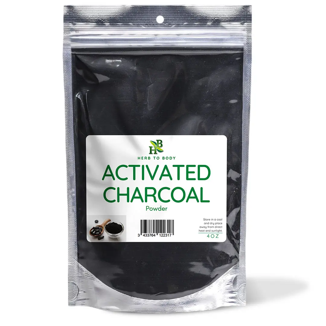 Activated Charcoal Powder - 4oz & 1 lb | Herb To Body Activated Charcoal Powder - 4oz & 1 lb | Herb To Body