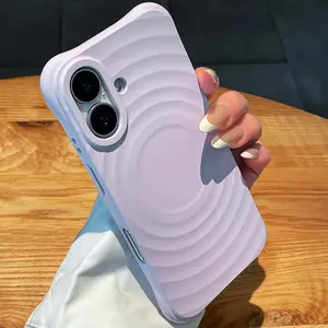 Simple Solid Color Luxury Magnetic Shockproof Phone Case Cover Suitable foriPhone 16 Pro Max/15/14 Plus/13/12/11 Simple and High-end Phone Case for Men and Women Minimalist Festival Gifts For Couple Friends Familly Yourself Accessories