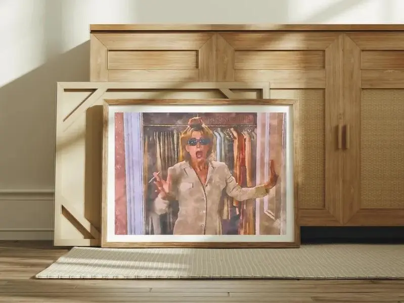Not Mature Enough for This Watercolor Painting Unframed Matte Poster