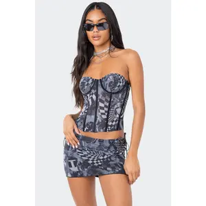 Aly Mesh Corset Top