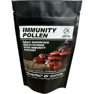 Advanced Body Foods Immunity Pollen - Natural Defense Blend with Reishi Mushrooms & Astragalus Root for Immune Support & Energy Boost - 2 Oz Bag