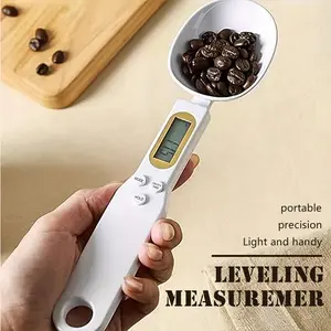 【FaddishDeal】500g / 0.1g electronic measuring spoon scale, household small kitchen weighing spoon, measuring handheld, measuring utensils Cover, food scale