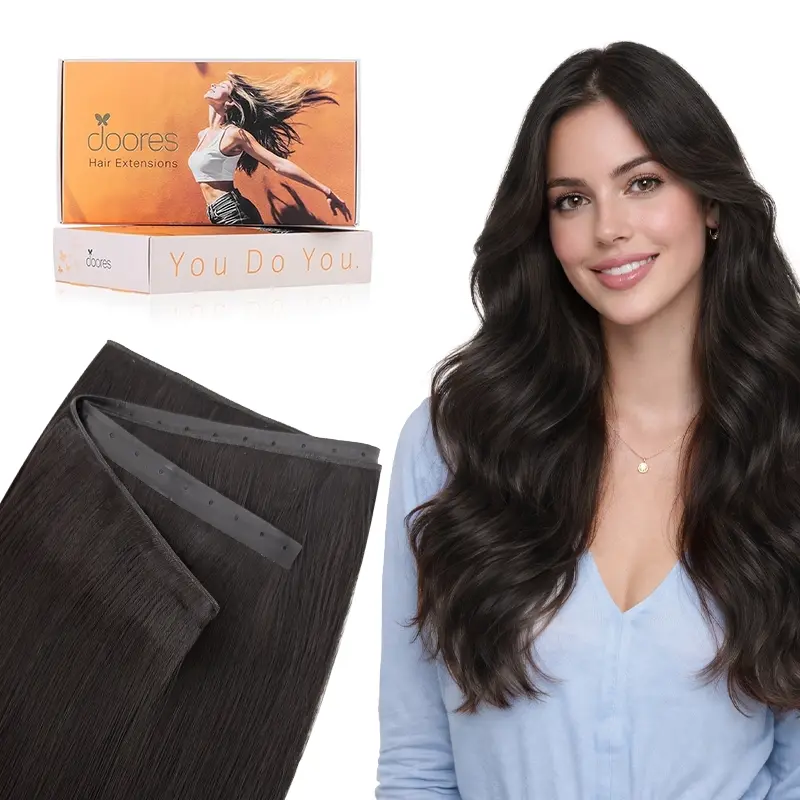DOORES Butterfly Weft Hair Extensions Human Hair Genius Weft PU 14-24inch Seamless Hand Tied Double Weft PU Extensions DOORES Butterfly Weft Hair Extensions Human Hair Genius Weft PU 14-24inch Seamless Hand Tied Double Weft PU Extensions#SummerFinds
