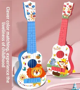 17in Kids Ukulele Guitar - 4 Strings Mini Guitar Children Musical Instruments Educational Toys for Toddler Kids Boys Girls Beginner Animal Desig