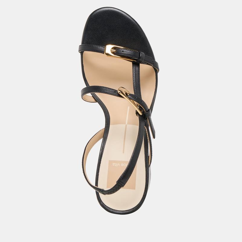 Dolce Vita FAYE HEELS BLACK LEATHER