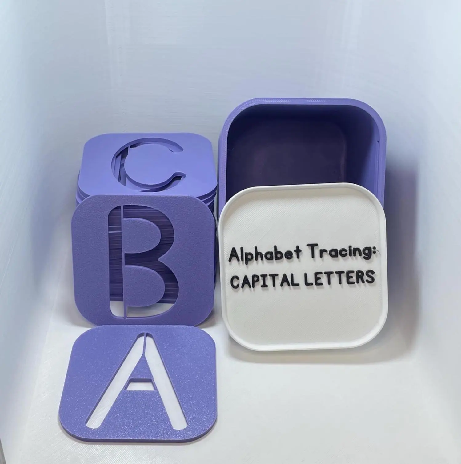 Montessori Reusable Alphabet Tracing Boards | Uppercase Letters A-Z for Toddlers