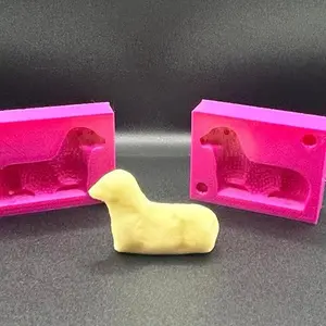 Mini Lamb Butter Mold 3D Printed