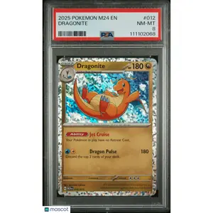PSA 8 2025 POKEMON M24 EN-MCDONALD'S COLLECTION DRAGONITE 012