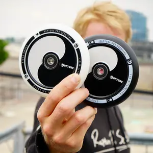 Rapture Yin-Yang 110mm Wheels (Set) - WHITE & BLACK