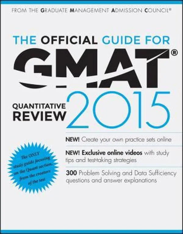 USED Book - The Official Guide for GMAT Quantitative Review 2015 with Online Question Bank and Exclusive Video by GMAC (Graduate Management Admission Council) (Paperback) - english