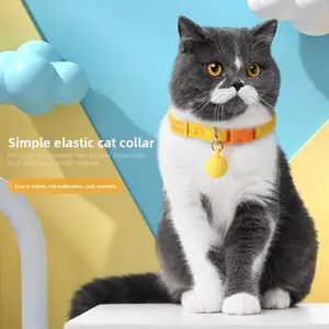 Cat Collar High Elastic Cat Necklace Adjustable Dog Collar Small Dog Decorative Collar