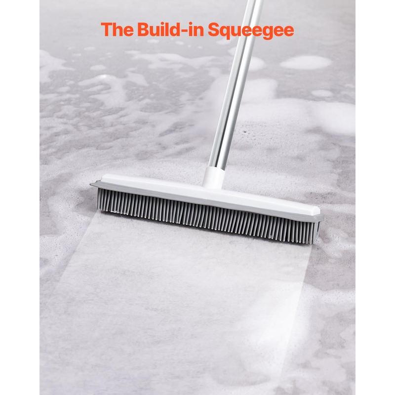 Pet Hair Removal Broom with 47.2in Adjustable Handle & Rubber Squeegee for Dog Cat Hair Removal on Couch Hardwood Floors TikTokShop Deal