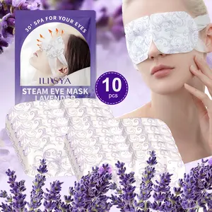 10 Bags Lavender Steam Eye Treatment Mask, Warm Moisturizing Eyelid Skin, Relieve Eye Fatigue, Essential for Office Workers, Christmas Gift