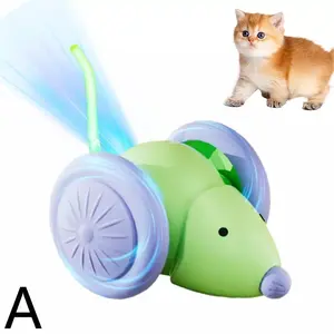 Interactive Cat Toy – Electric Mouse Car, Automatic Teaser with Smart Obstacle Avoidance, USB Rechargeable Pet Toy for Cats & Small Dogs.