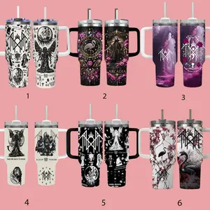 Sleep Token Even in Arcadia 40oz Tumbler with Handle – Insulated Travel Mug