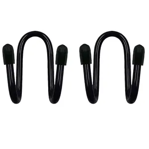 Chain Link Fence Hooks, Set of 2 Pool Hangers for Link Fence, Chain Fence -to Hold Telescoping Poles, Leaf Rakes, Skimmers, Nets, Brushes, Vacuum Hoses and ! - No Pool Accessories