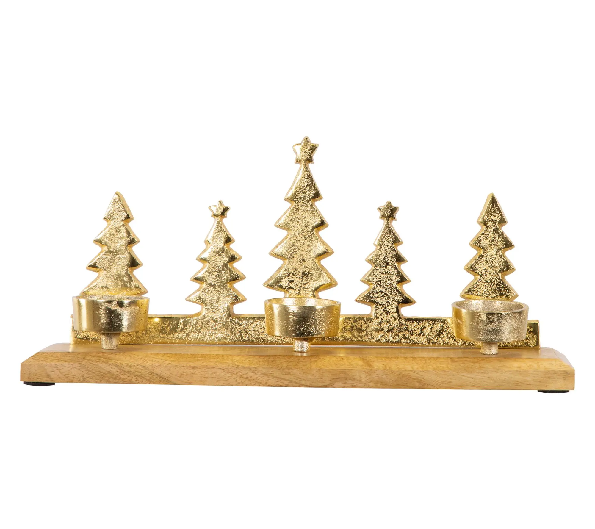 Northlight 13" Quintet Christmas Tealight Holder Northlight 13" Quintet Christmas Tealight Holder
