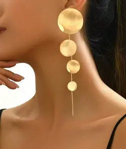 Golden Orbit Statement Earrings