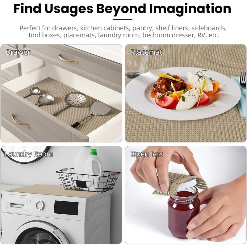 BAGAIL Drawer and Shelf Liner, 24 in X 20 Ft Non-Adhesive Shelf Liners Cabinets, Thick Strong Liners Desk, Shelves, Bathroom Drawers, Cabinet Protection - Beige Coasters Tableware sponge home  scents home  scent diffuser  blend home bundle luxury  spray