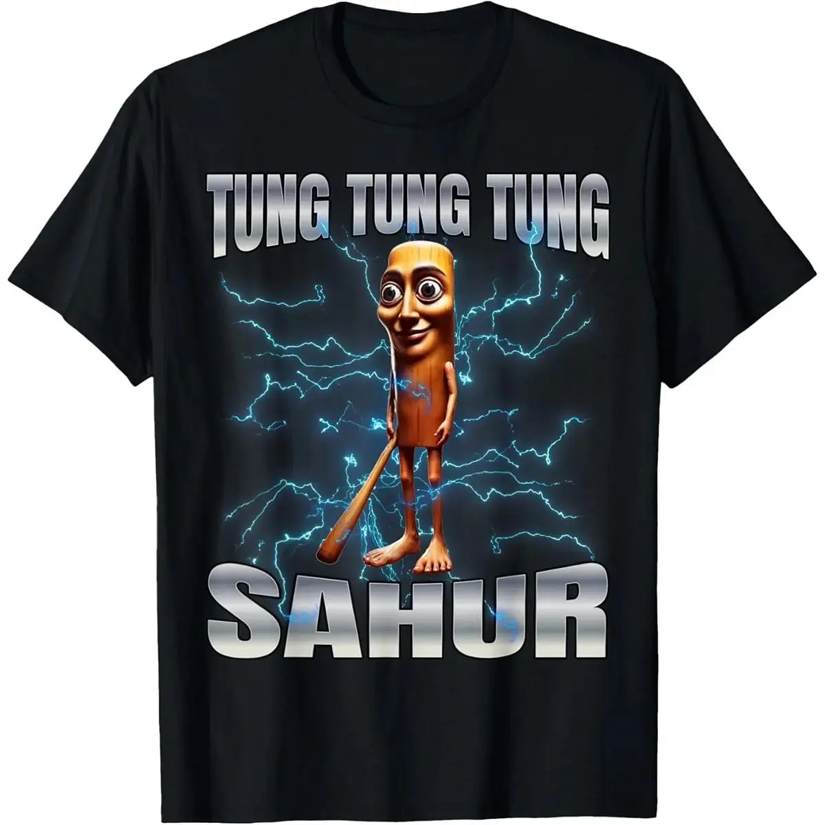 Tung Tung Tung Sahur Graphic T-Shirt Made In USA For Women For Men [Urbanvoice Decay.US 180G/230G 100% cotton short-sleeve/hoodie, soft and comfortable]