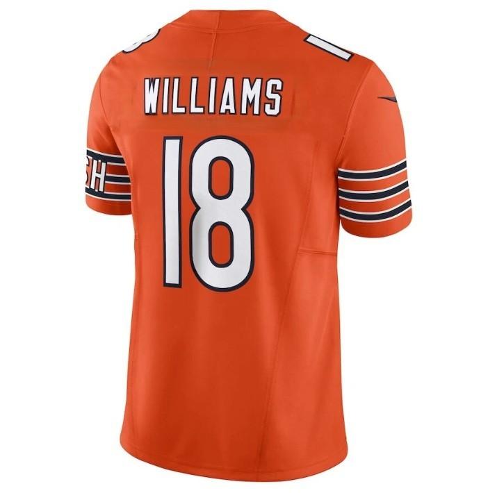 Chicago Caleb Williams Orange 2025 Vapor F.U.S.E. Limited Jersey