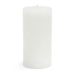 212 MAIN Pillar Candles, 12-Piece Bulk Case, 3x6 in Solid White, Unscented & Smokeless with 40-Hour Burn, Handpoured Portable Light for Events & Decor, Candles Portable Artificial Light