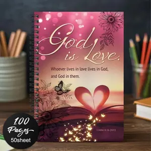 Floral Butterfly Spiral Notebook, Inspiring Prayer Journal, Colorful Diary Gift for Men and Women, Perfect for Crafting