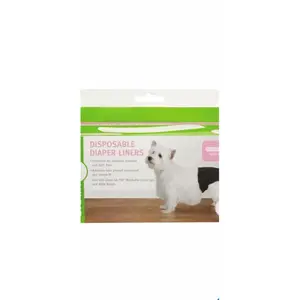 Clean Go Pet Disposable Diaper Liners for Dogs Ultra Absorbency 10-Pack Waterproof Non-Woven Polyester Liners