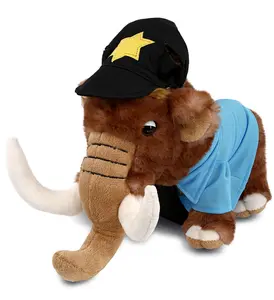 DOLLIBU Polyester Wild Mammoth Plush Stuffed Toy - Super Soft, Large Pretend Play Toy