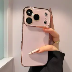 Minimalist Phone Case for 17 16 15 14 13 Pro Max 3 Camera Anti-Scratch Stylish Protection & Sleek Design Magsafe Available