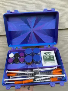 Protective Peptide Carrying Case | Fits 6 3mL & 4 10mL Vials + Syringes/Prep Pads