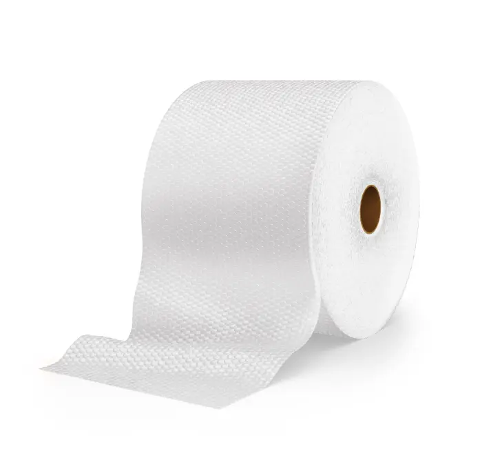 Small Bubble Cushioning Wrap, 12 in x 200 ft, Clear - Ideal for Packaging and Shipping