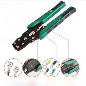 Simple multifunctional crimping pliers, crimping cap, terminal stripping pliers, cable crimping assistance stripping tool pliers