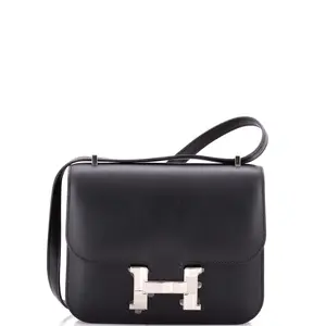 Pre-owned HERMÈS material Messenger Bags Hermes Studio Constance Bag Monsieur 18 by Rebag