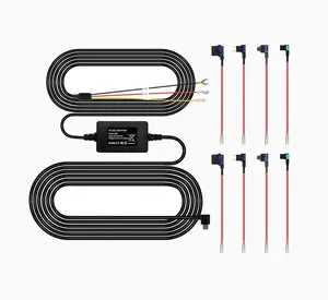 Dash Cam Hardwire Kit, Full Set Hard Wire Kit Fuse for P1 Duo Dash Cam Only, 12V-24V to 5V Car Dash Camera Charger Power Cord, 4 Fuse Cable and Installation Tool